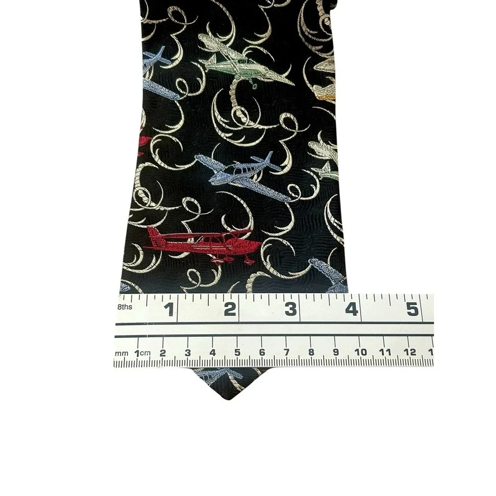 Vintage‎ Robert Talbot Peabody LTD Silk Tie Airplanes Aviation Novelty Luxury